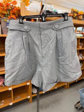 Lulus Sophisticated Preference Slate Blue Tailored High-Rise Shorts